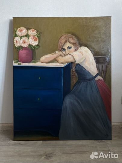 Картина маслом на холсте большая 80*100