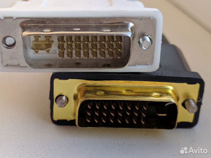 Переходник с DVI (аналоговый и цифровой) на VGA