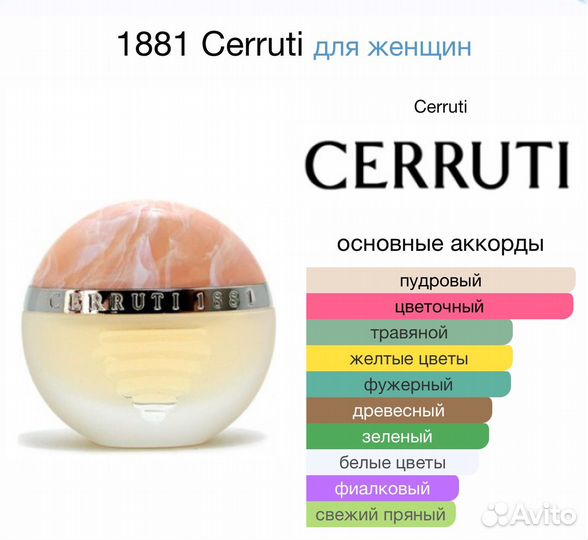 Женские духи Cerruti 1881 100 мл. Оригинал