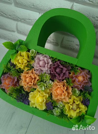 Букет цветов из мыльной основы