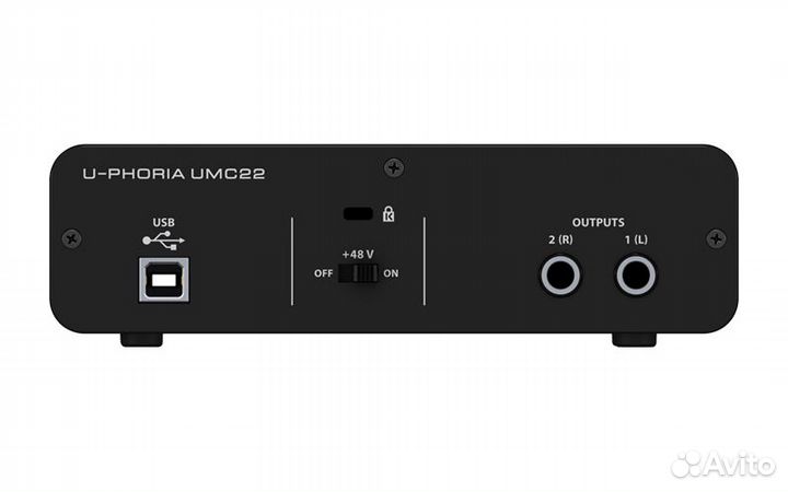 Аудиоинтерфейс звуковая карта behringer UMC22
