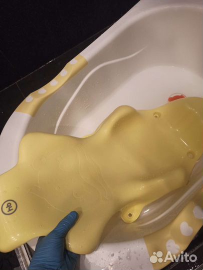 Детская ванночка + горка в подарок happy baby