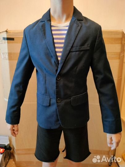 Пиджак школьный для мальчика 140