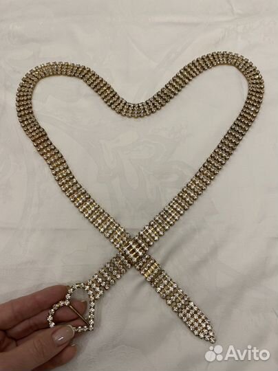 Пояс из страз