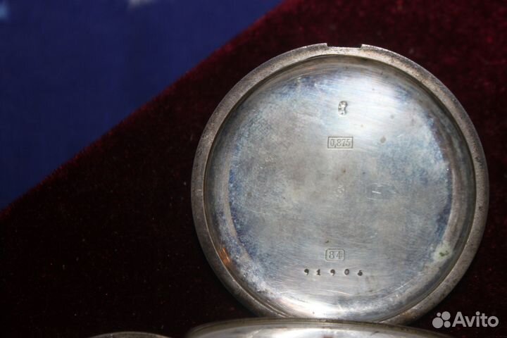 Часы старинные карманные сер 84