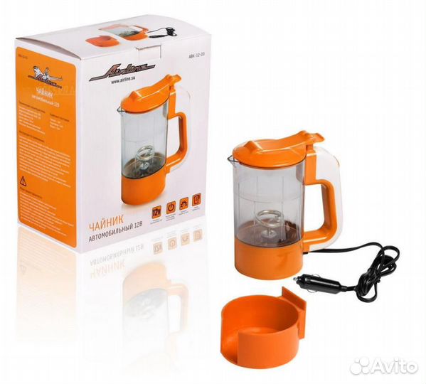 Airline ABK-12-03 Чайник автомобильный 12В прозрач
