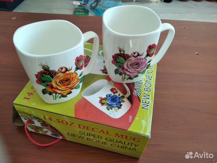 Кружки 4 шт. подарочные фарфор