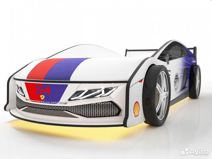 Кровать машина Ламба синяя 2