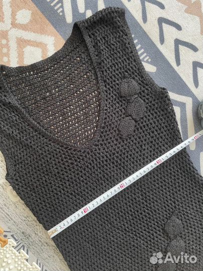Жилет вязаный женский ручная работа