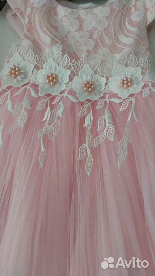 Платье для девочки на годик р.80 розовое