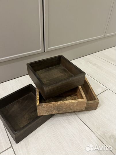 Поднос деревянный новый h&m home