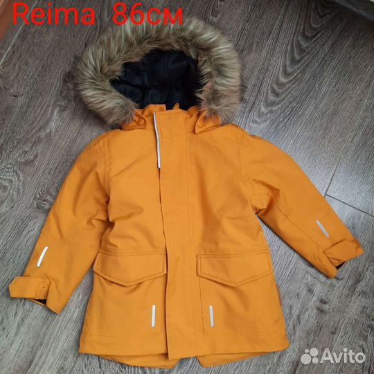 Курточка парка Reima новая. Шапки reima