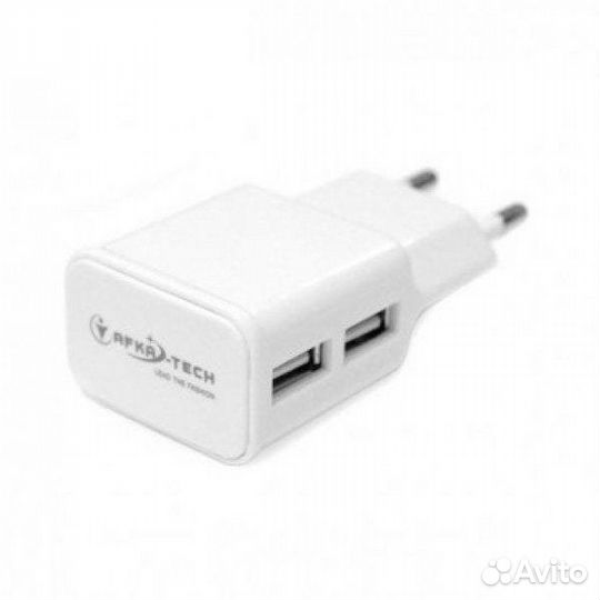Блок питания с 2*USB выходом, 5V 2.4А (A20); 59832