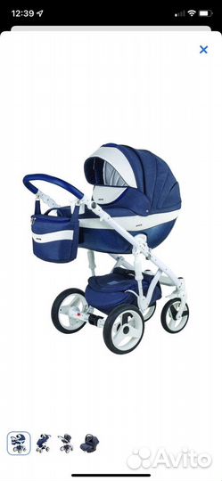 Коляска adamex monte carbon 3 в 1