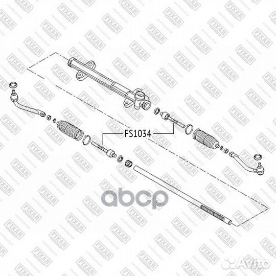 Тяга рулевая Hyundai i30 12-; Kia Ceed 12- Fixar