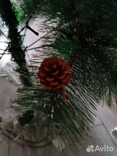 Ёлка, сосна искусственная новая+гирлянда 8м в пода