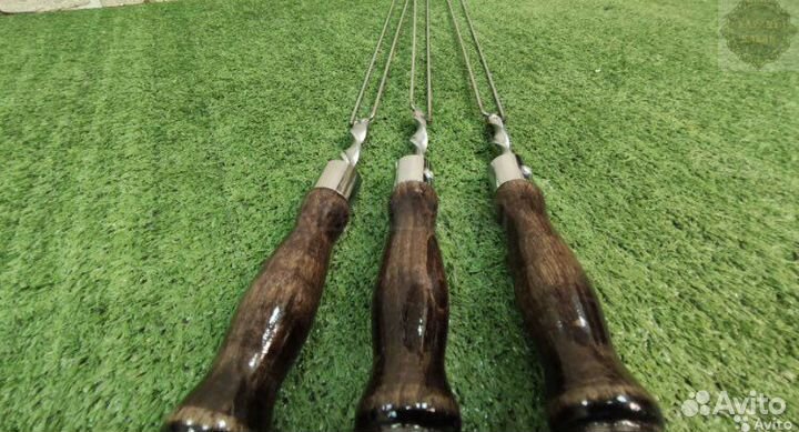 Шампур спица с деревяной ручкой / овощи, грибы