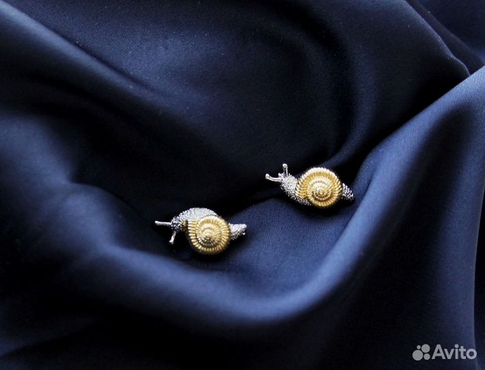 Серьги улитка