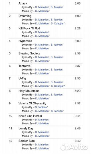 System Of A Down - Hypnotize CD Rus