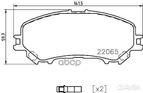 Колодки тормозные P56099 P56099 Brembo