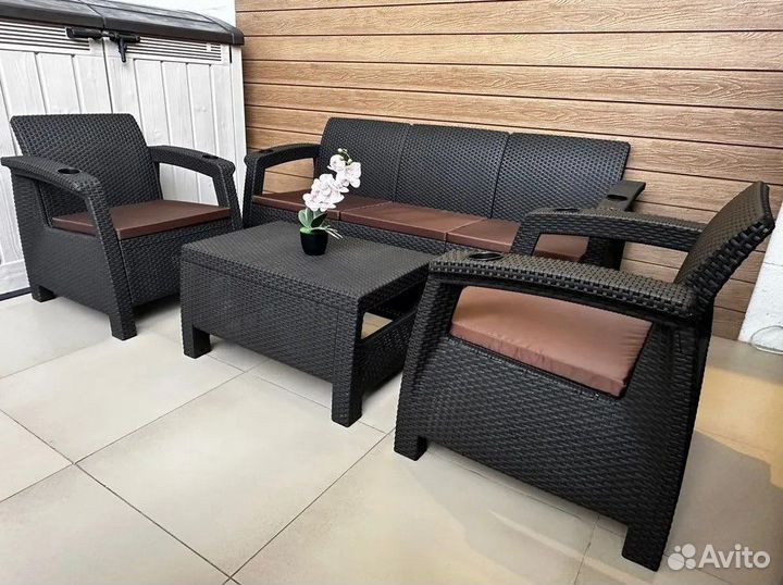 Садовая мебель уличная под ротанг 5 set