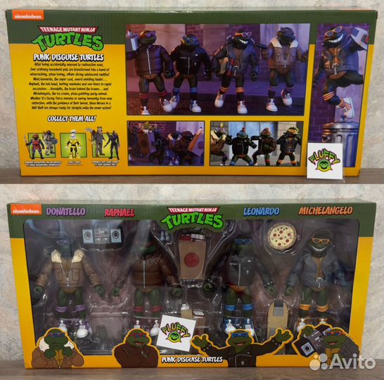 Neca TmnT Punk Disguise Turtles