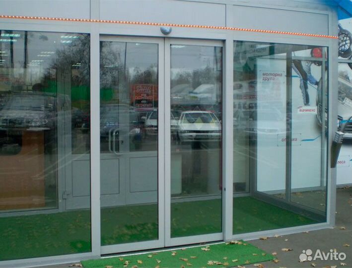 Раздвижные двери Алютех автомат