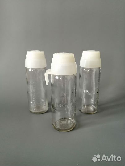Бутылка для кормления стекл СССР присыпка пустышка