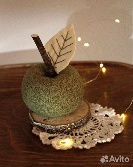 Игольница текстильное яблоко