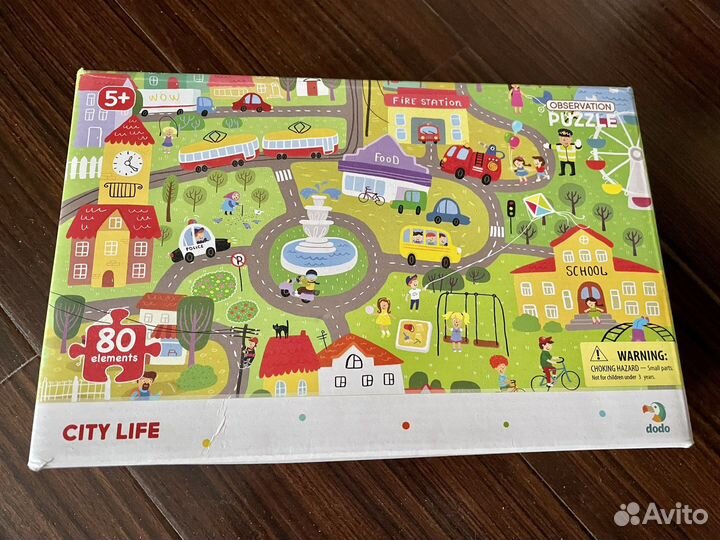Пазл dodo (city life) 80 деталей