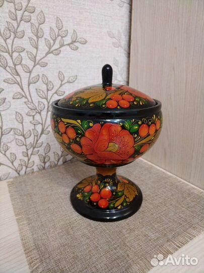 Деревянные вазы Хохлома