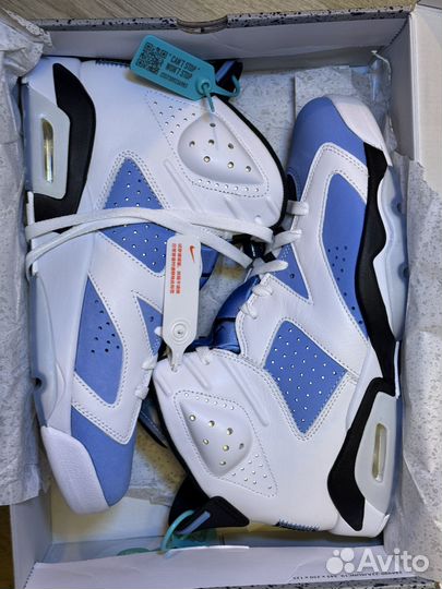 Кроссовки Nike Air Jordan 6 retro university blue