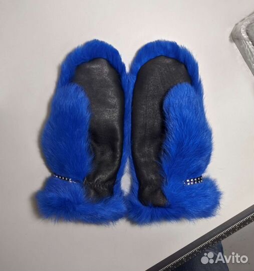 Варежки из кролика