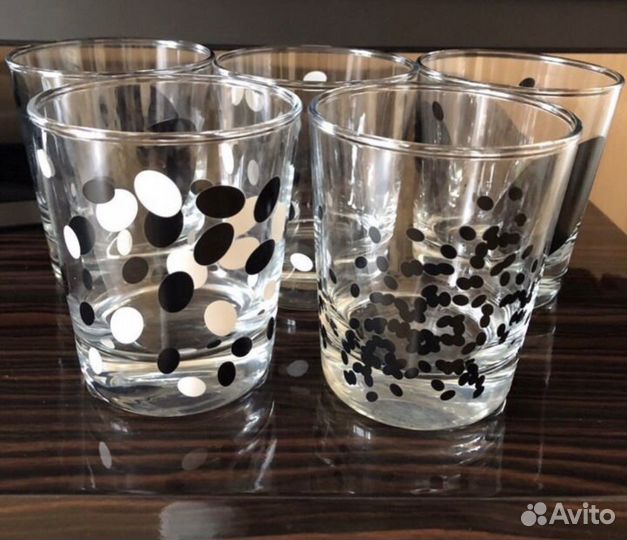 Бокалы стаканы цветное стекло