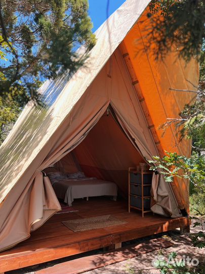 Палатка шатер для Глемпинга Призма Дикий дом