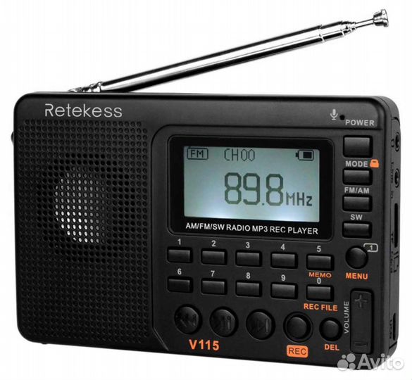 Цифровой радиоприемник с mp3плеером Retekess V115