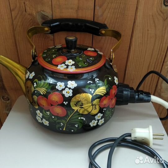 Чайник электрический Хохлома, СССР