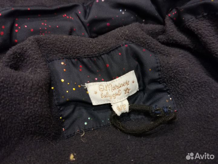 Куртка зимняя для девочки, 74. Original marines