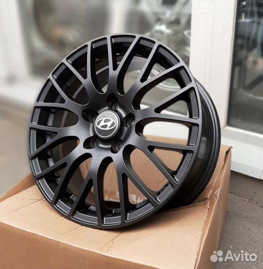 Диски KIA Hyundai R16 5x114,3 чёрный матовый