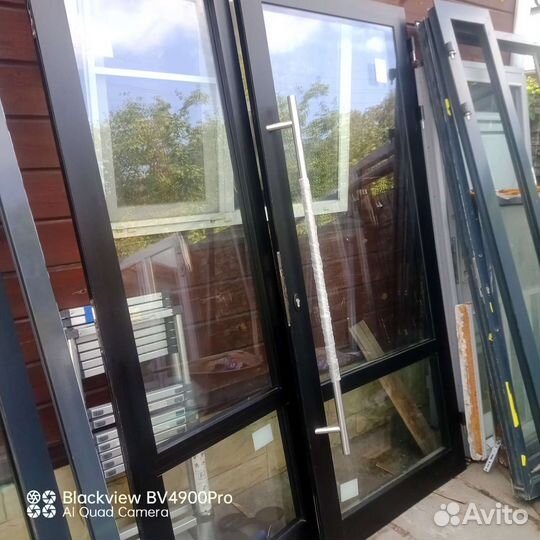 Дверь штульповая теплый алюминий