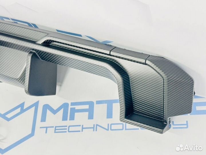 Диффузор BMW G80 M3 G81 матовый сухой карбон