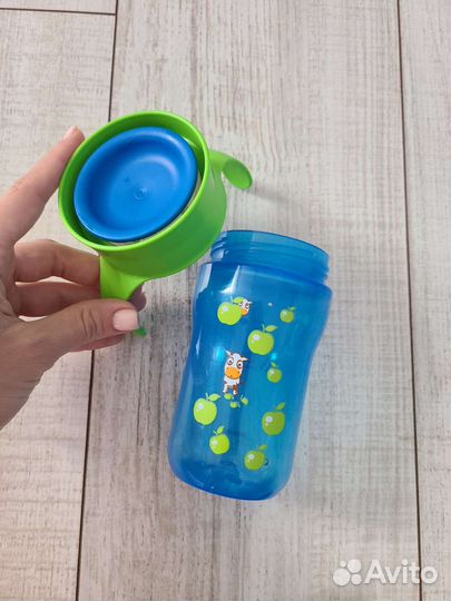 Молокоотсос avent ручной + поильник непроливайка