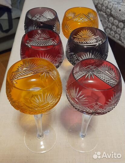 Бокалы nachtmann. Немецкий цветной хрусталь