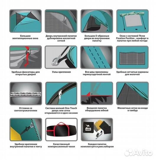 Кемпинговая палатка Tramp Brest 9 V2