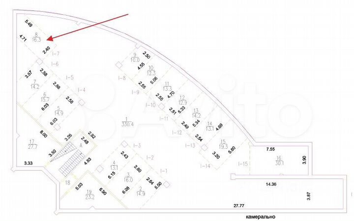 Машиноместо, 16 м²