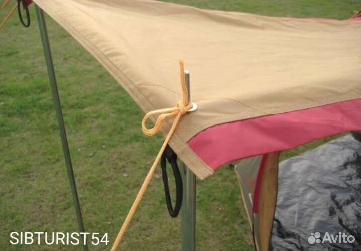 Палатка люкс 4-х местная с кухней высотой 195см