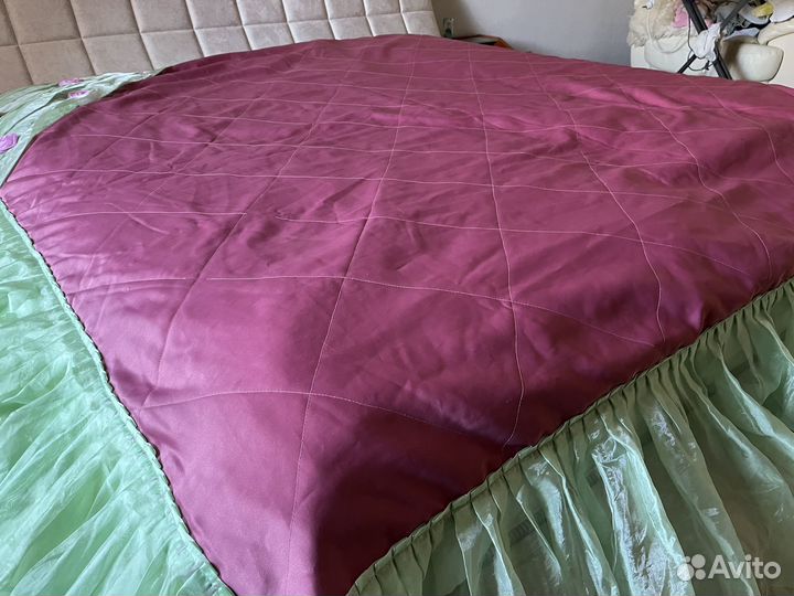 Комплект шторы и покрывало