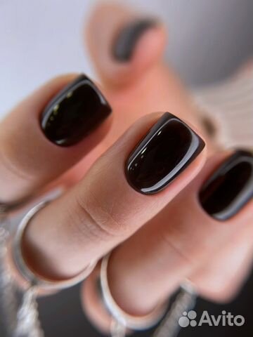 Маникюр с покрытием гель лак, наращивание