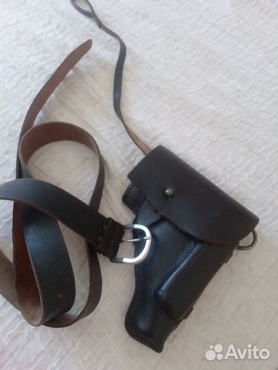 Кобура и ремень кожаные
