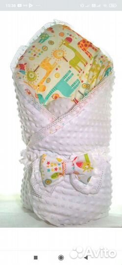 Конверт-одеяло на выписку+бортик